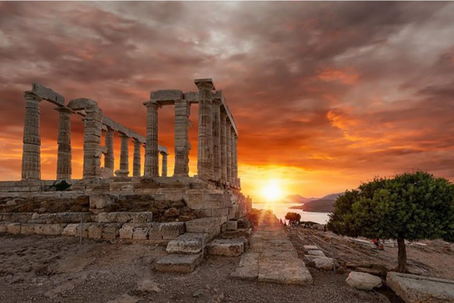 CAPE SOUNION – TEMPLE OF POSEIDON: MAGICAL SUNSET